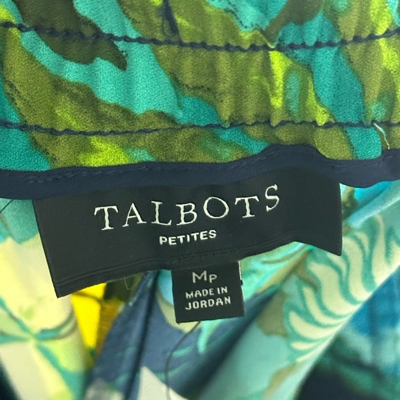 Talbots Tropical Floral Print Pants Size M Petite - Picture 2 of 3